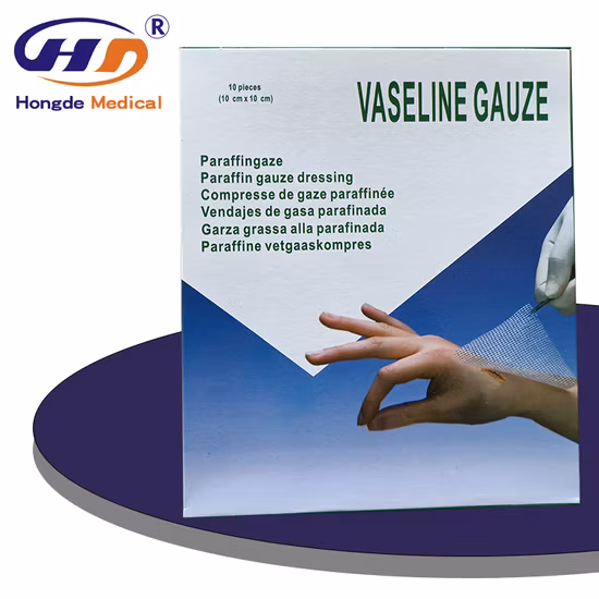Paraffin Gauze Vaseline Gauze 100% Cotton Sterile Gauze Dressing