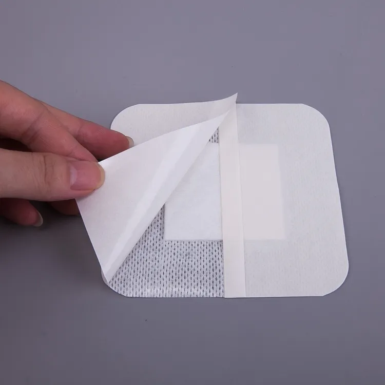 Factory Supply Surgical Self-Adhesive Non-Woven Bordered Gauze Island Dressing Wound Care with Absorbent Pads